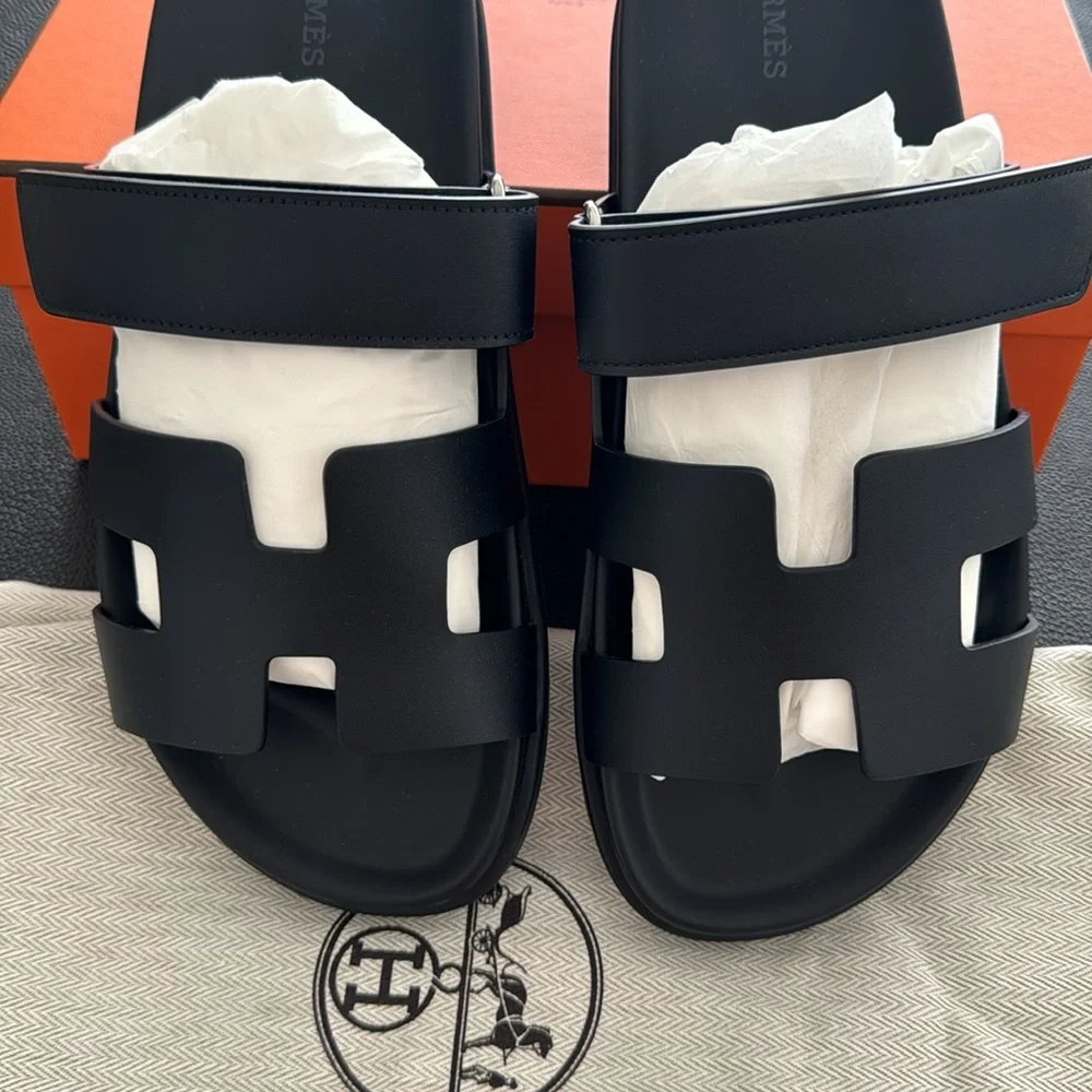 Hermes Black Chypre sandal Women’s